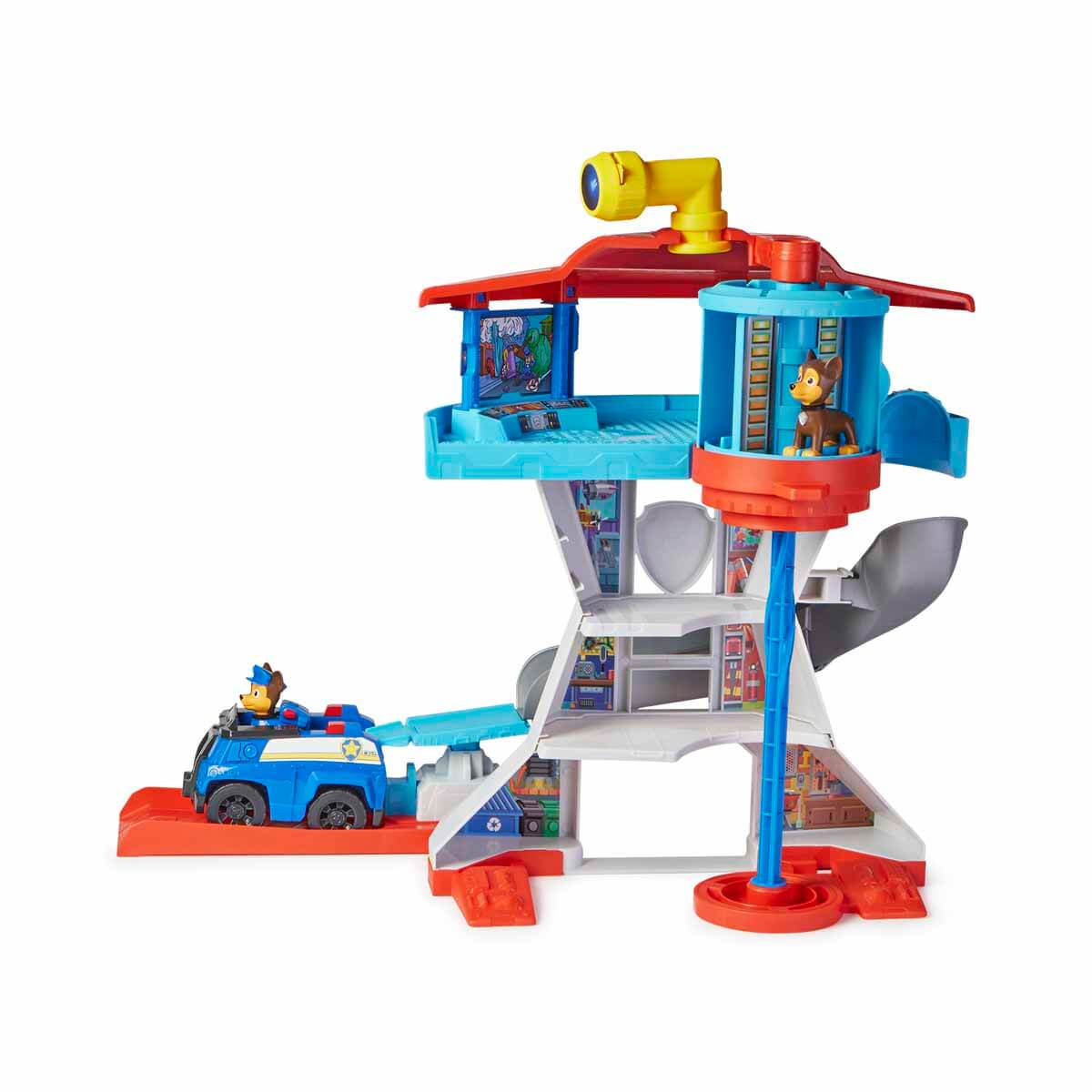باو باترول العاب برج مراقبة مع قاذفة سيارة مركبات مع مسار Paw Patrol