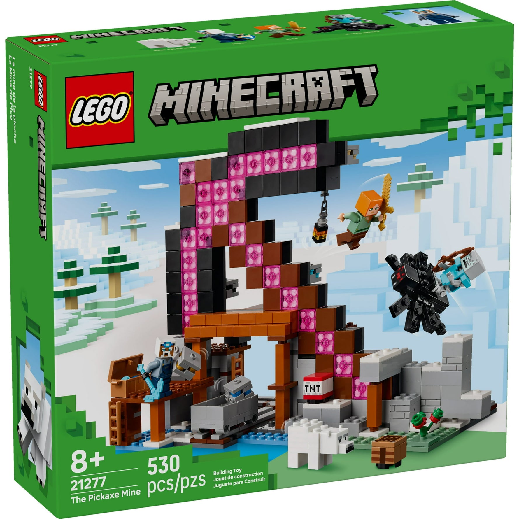 ليجو 21277 ماين كرافت لعبة منجم المعول مكعبات التركيب LEGO