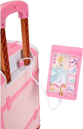 ديزني برينسس لعب شنطة السفر مع 14 ملحق التسوق والوظائف Disney