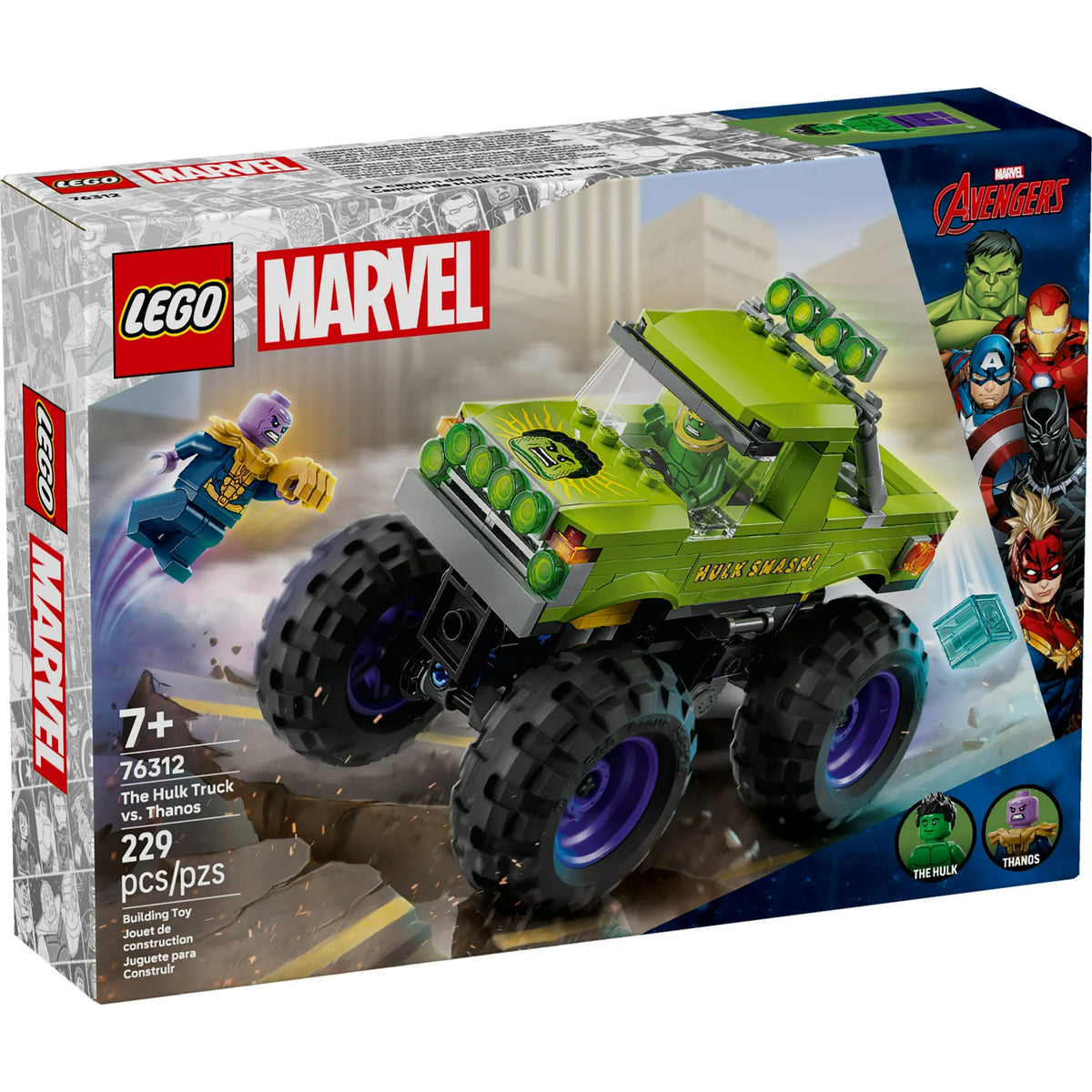 ليجو 76325 مارفل شاحنة هالك ضد ثانوس مكعبات التركيب LEGO
