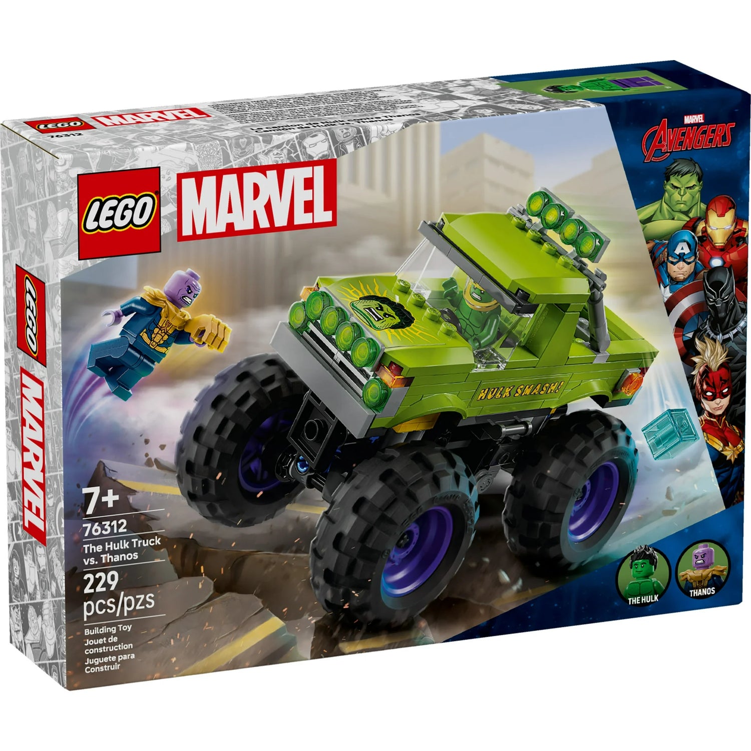 ليجو 76325 مارفل شاحنة هالك ضد ثانوس مكعبات التركيب LEGO