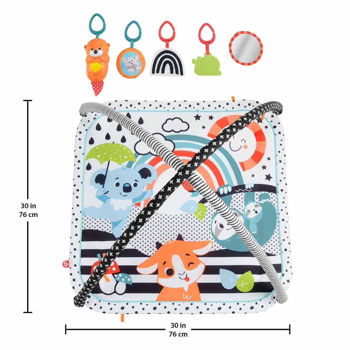 فيشر برايس بساط لعب للاطفال 3 في 1 بساط للمواليد Fisher-Price
