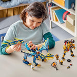 ليجو نينجاغو لعبة اليمنتال دراغون ضد الامبراطورة الميكانيكية مكعبات التركيب LEGO