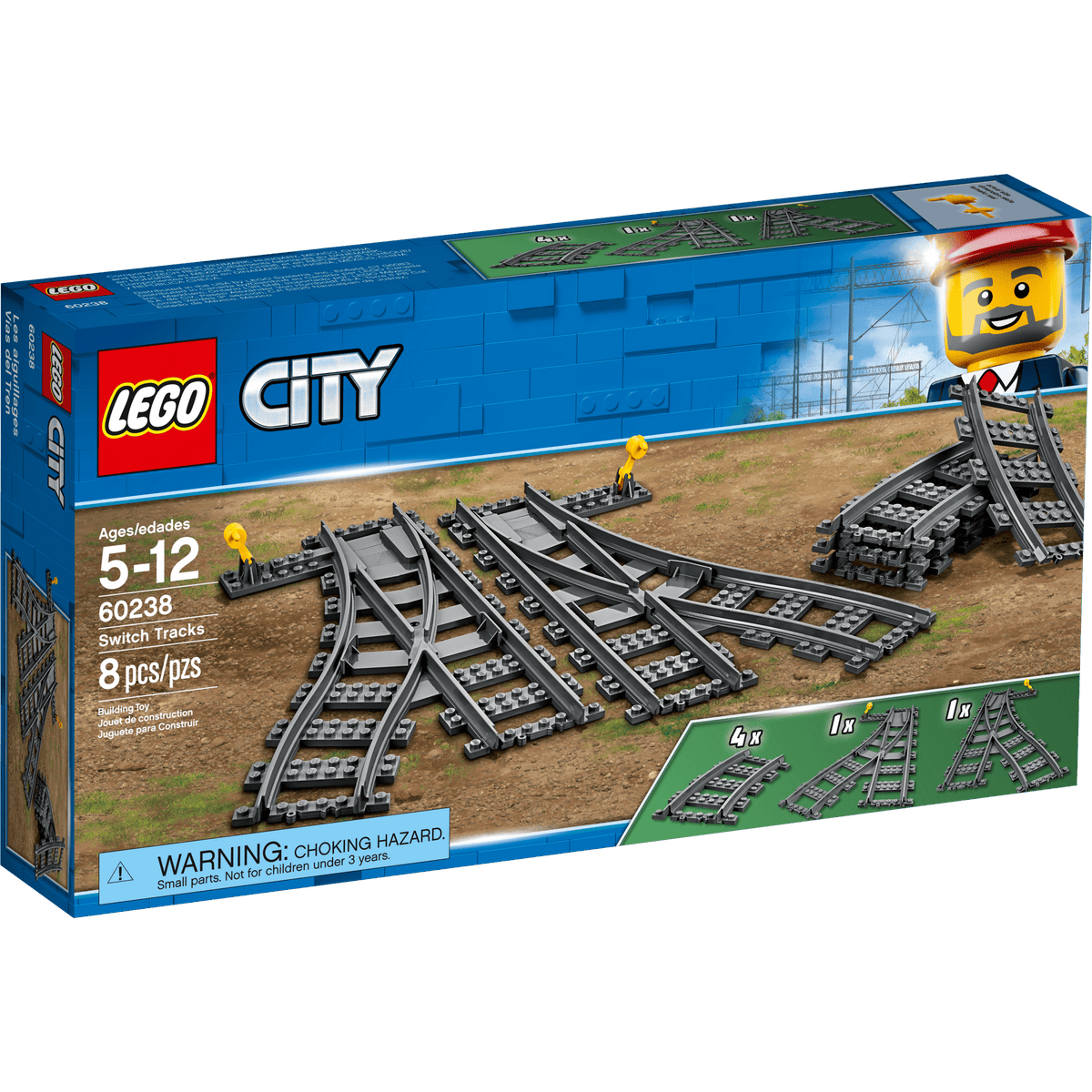 ليجو 60238 سيتي مسارات تحويل المدينة مكعبات التركيب LEGO