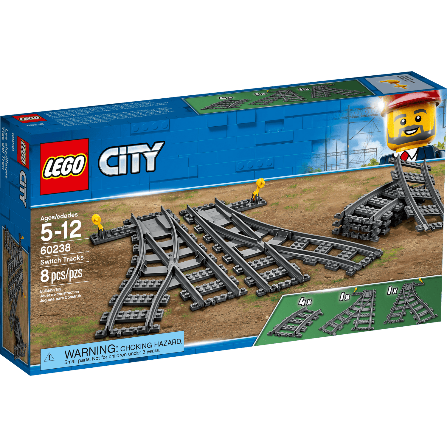 ليجو 60238 سيتي مسارات تحويل المدينة مكعبات التركيب LEGO