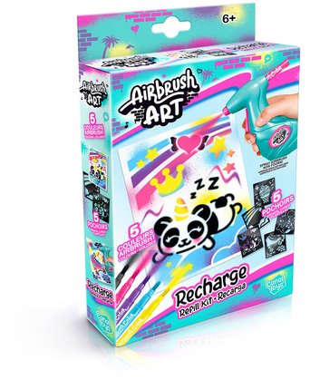 اير برش لعبة إعادة تعبئة فن الرش الهوائي رسم و تلوين Airbrush Plush