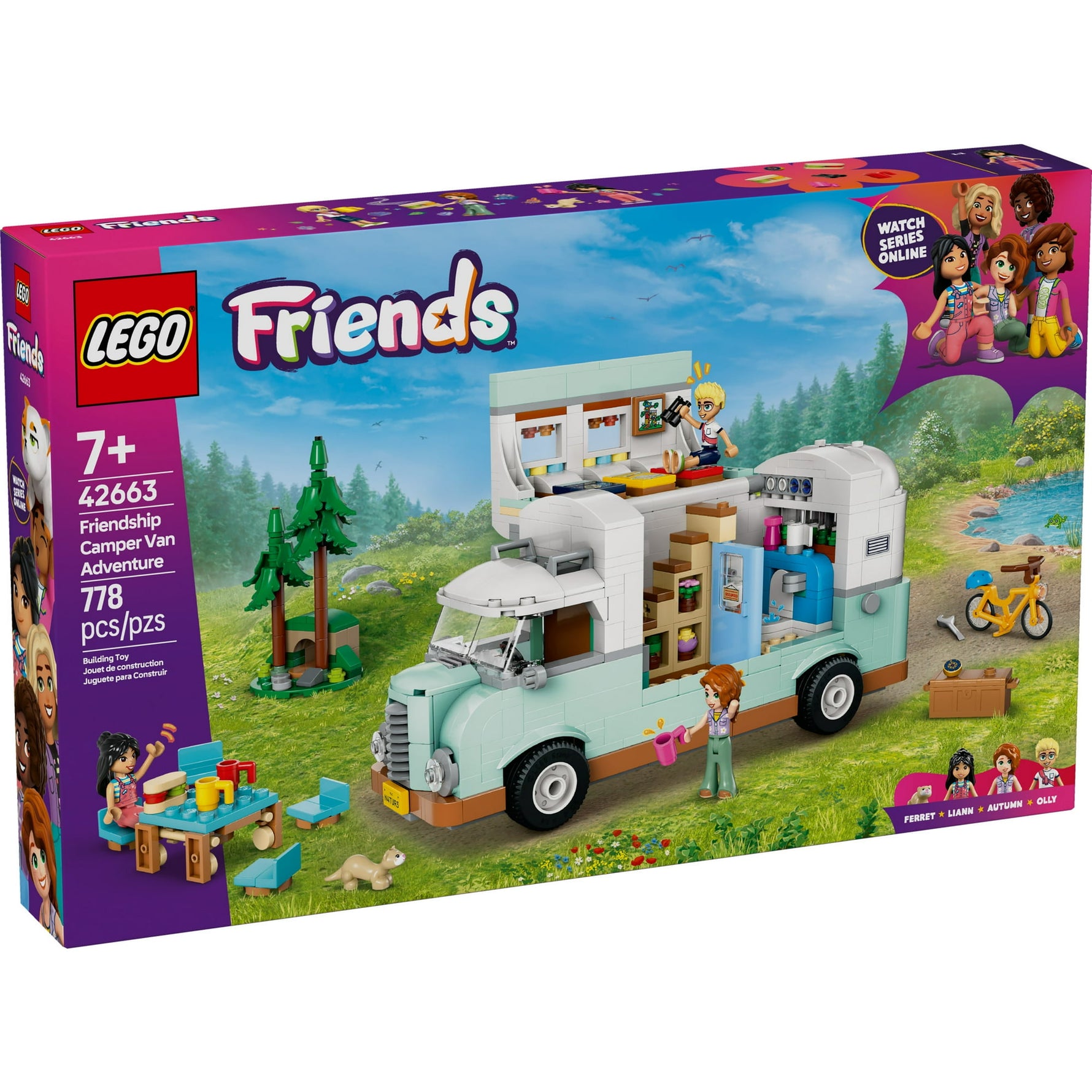ليجو 42663 فريندز شاحنة تخييم الأصدقاء مكعبات التركيب LEGO