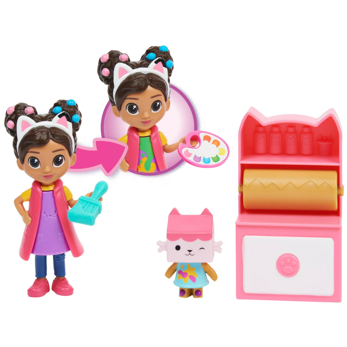غابي دول هاوس استديو الفن دمية مع اكسسوارات Gabby Dollhouse