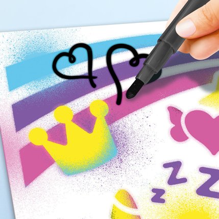 اير برش لعبة إعادة تعبئة فن الرش الهوائي رسم و تلوين Airbrush Plush
