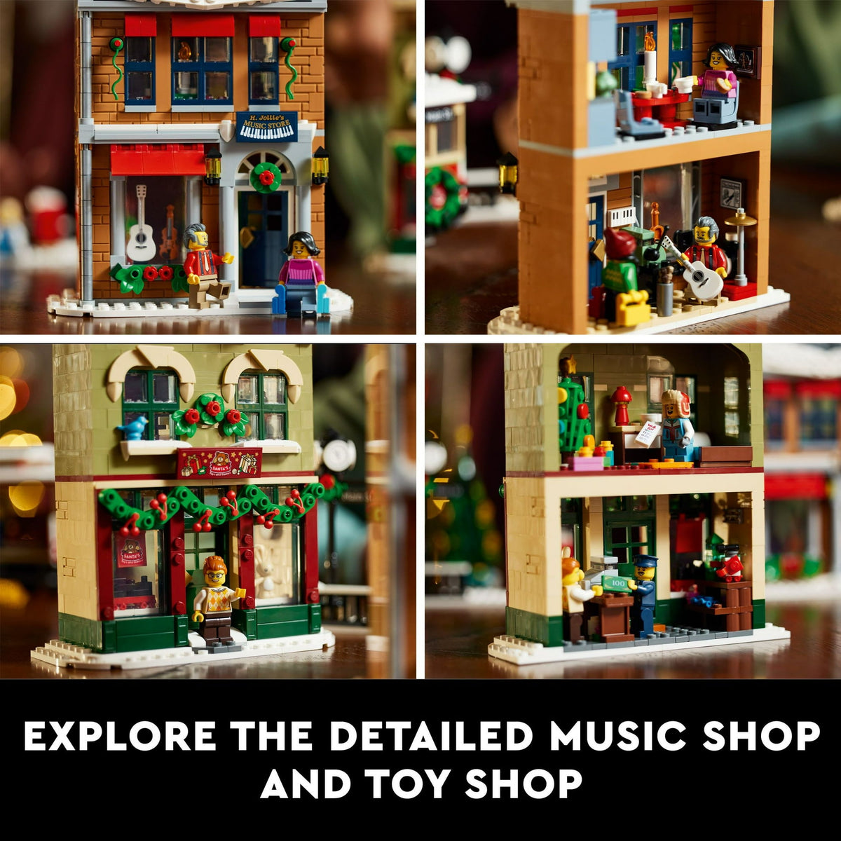 ليجو 10308 شارع عيد الميلاد الرئيسي مكعبات التركيب LEGO