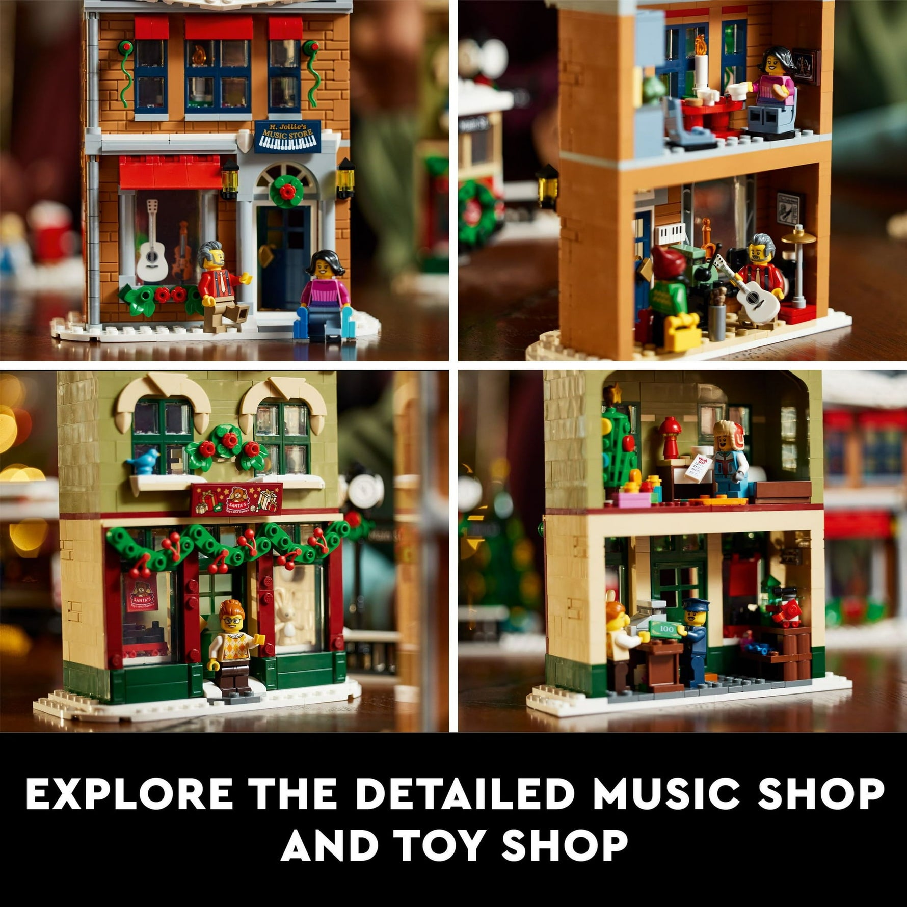 ليجو 10308 شارع عيد الميلاد الرئيسي مكعبات التركيب LEGO