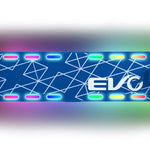 ايفو سكوتر بضوء فلاش بعجلتين ازرق سكوتر عجلتين EVO