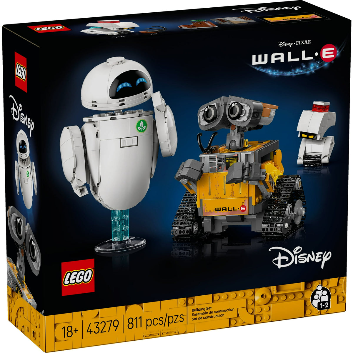 ليجو 43279 ديزني وول-إي وإيف مكعبات التركيب LEGO