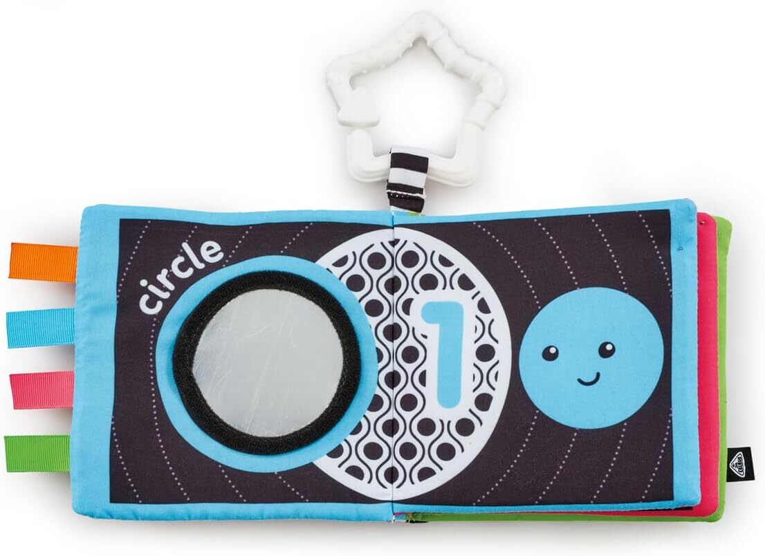 التعليم المبكر كتاب حسي بالأبيض والأسود مواليد تفاعلي ELC