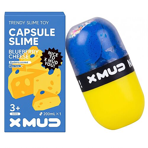 إكس ماد كبسولة سلايم جبنة التوت الأزرق سلايم X Mud