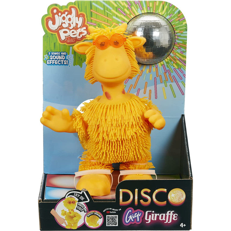 لعبة زرافة جيجلي بيتس ديسكو جيجي ألعاب الكترونية Jiggly Pets