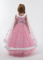 فيري لاند زي عباءة الثلج الوردي الملابس التنكرية Fairy Land