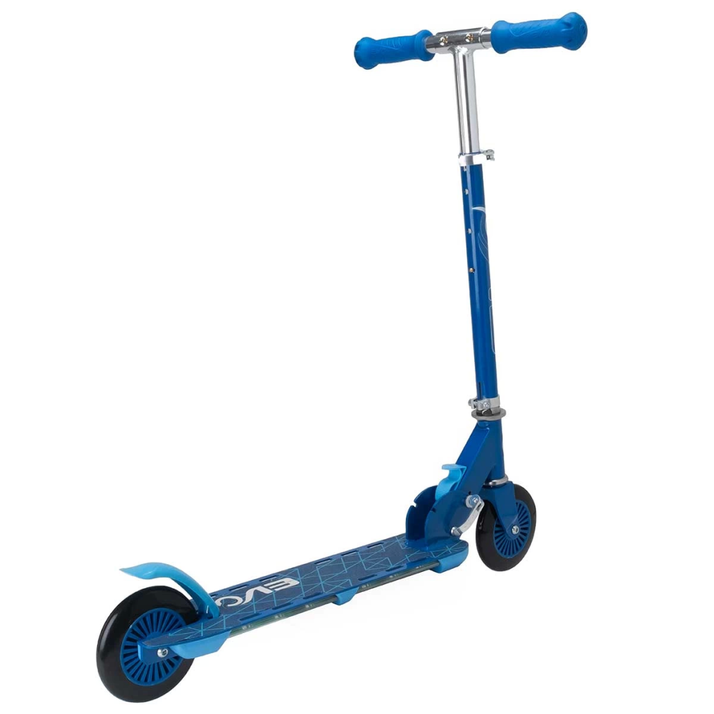 ايفو سكوتر بضوء فلاش بعجلتين ازرق سكوتر عجلتين EVO