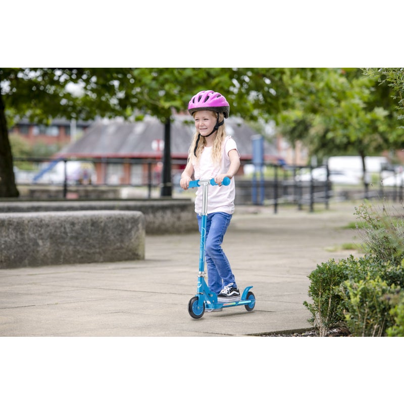 ايفو سكوتر ازرق بضوء فلاش بعجلتين سكوتر عجلتين EVO