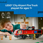 ليجو 60499 سيتي شاحنة إطفاء المطار مكعبات التركيب LEGO