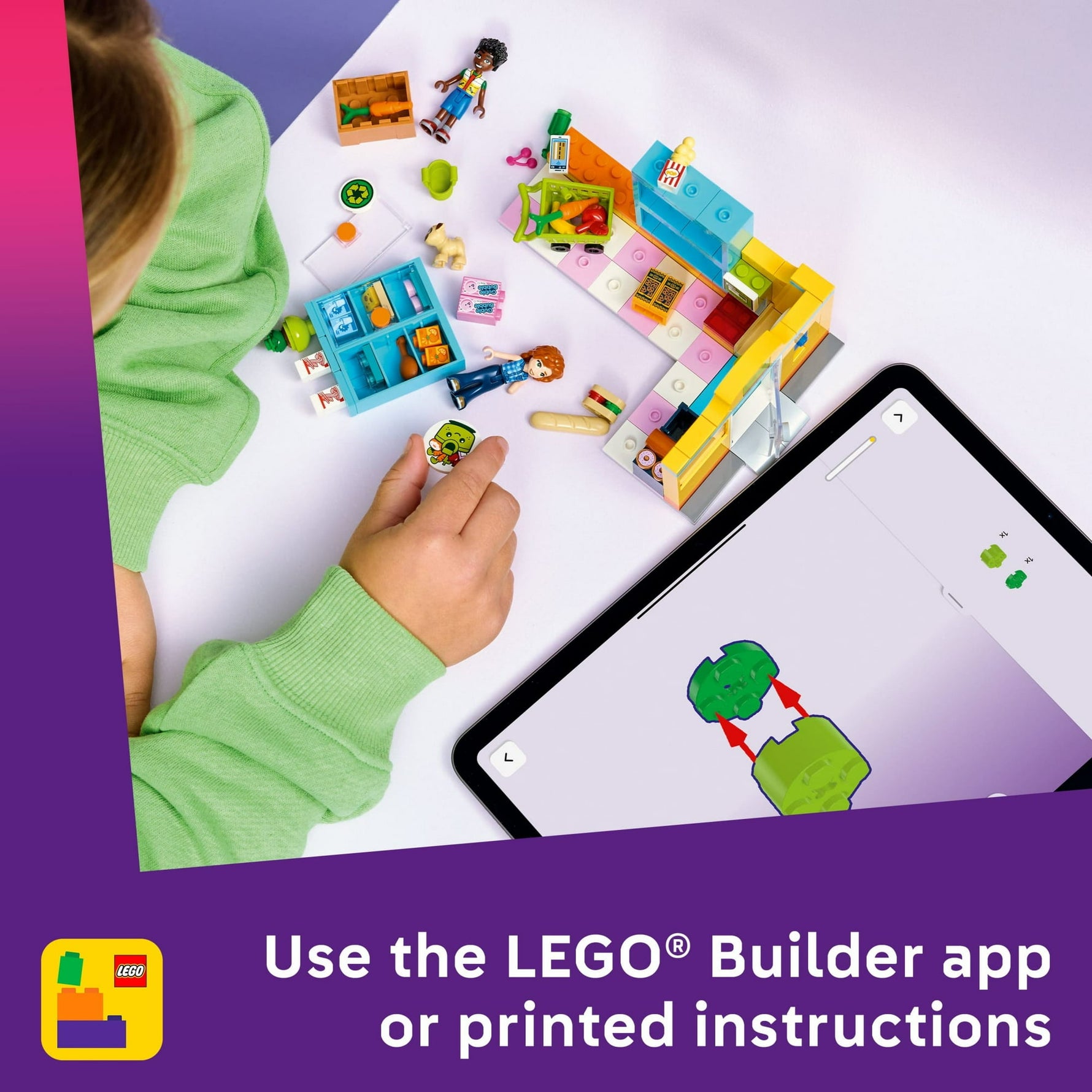 ليجو 42680 فريندز بقالة مدينة هارت ليك مكعبات التركيب LEGO