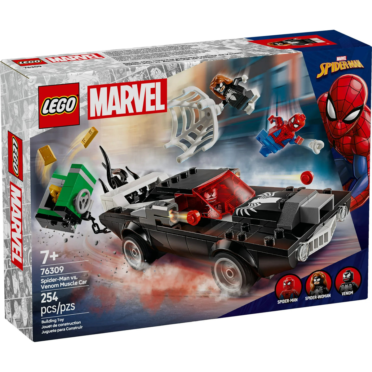 ليجو 76309 مارفل سيارة سبايدرمان ضد فينوم مكعبات التركيب LEGO