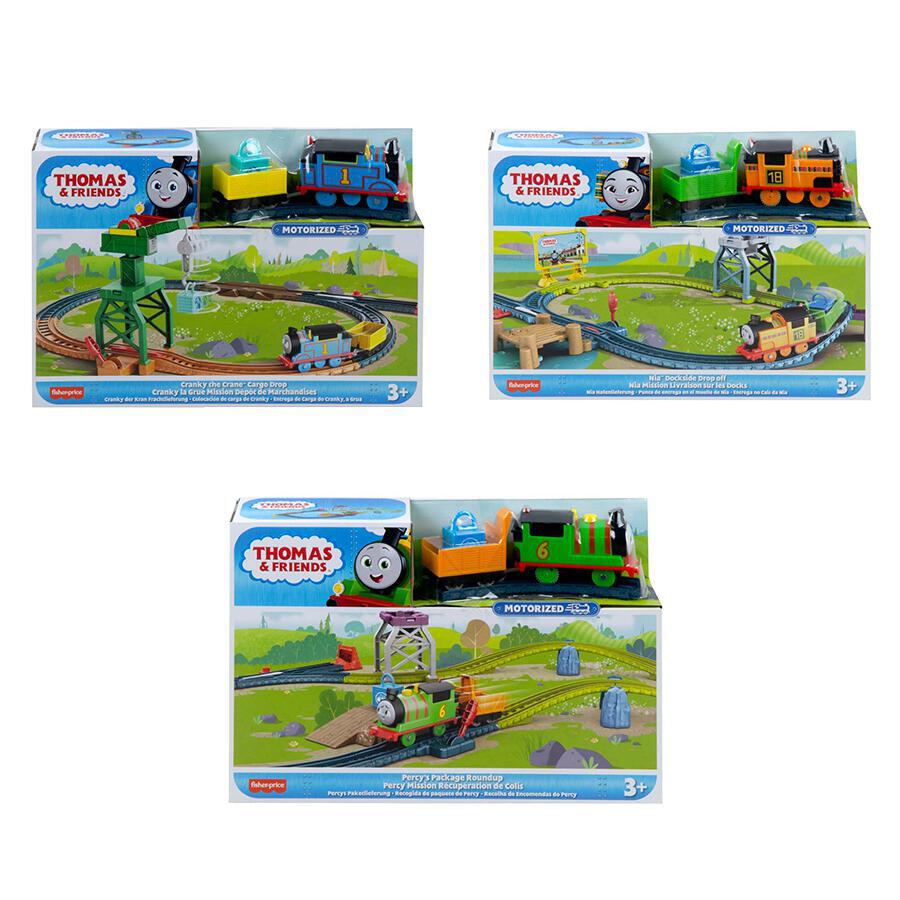 توماس طقم مسارات قطار ورافعة متنوع مركبات مع مسار Thomas and Friends