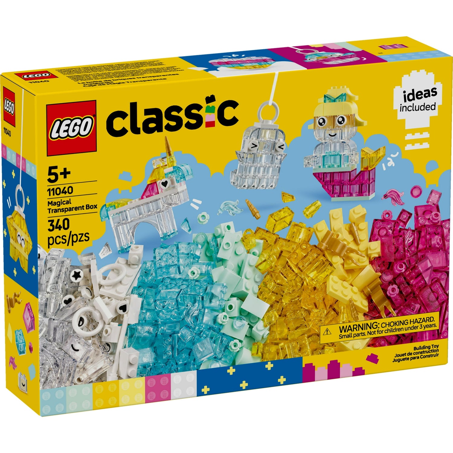 ليجو 76325 كلاسيك الصندوق السحري الشفاف مكعبات التركيب LEGO