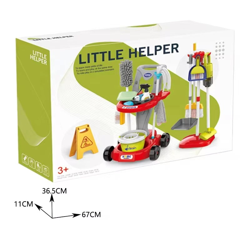 عربة ادوات النظافة 29 قطعة التسوق والوظائف LOCAL