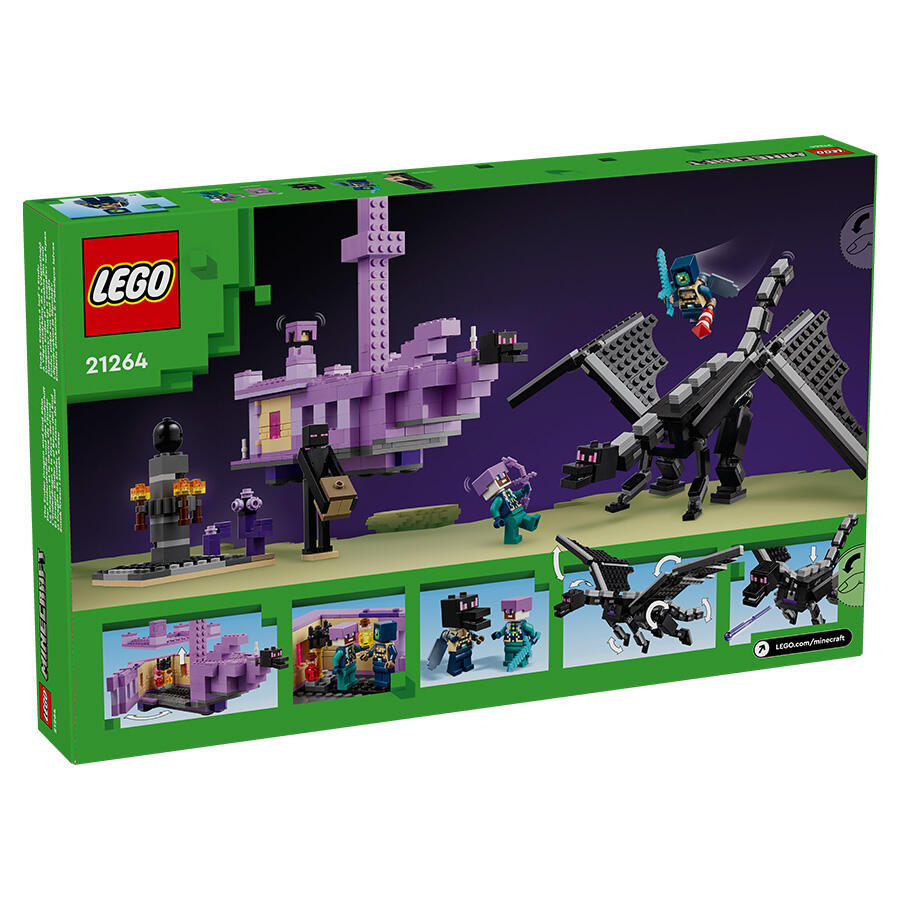 ليجو 21264 ماين كرافت التنيين اندر ونهاية السفينة مكعبات التركيب LEGO