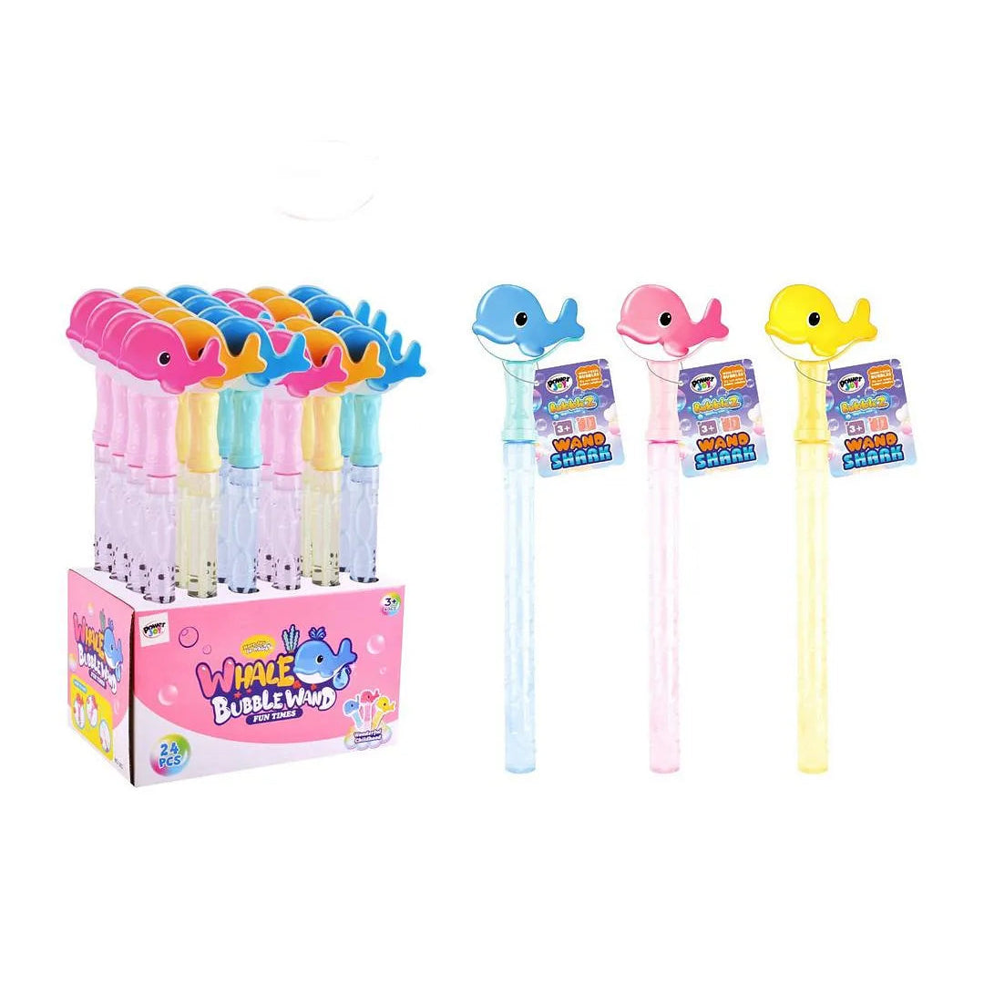باور جوي عصا الفقاعات بشكل الحوت 10 مل متنوع فقاعات الماء والصابون Power Joy
