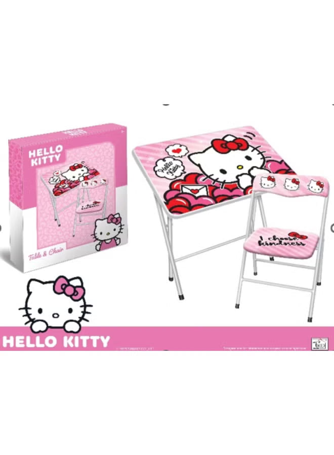 طقم طاولة وكرسي هيلو كيتي أدوات مدرسية HELLO KITTY