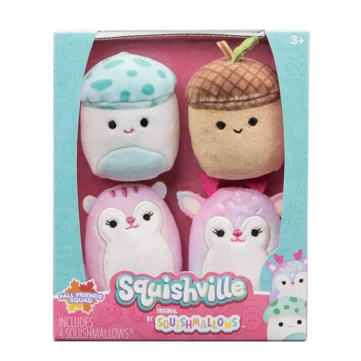 سكويش مالوز دمى سكويشفيل فول 4 قطع الالعاب القطنية Squishmallows