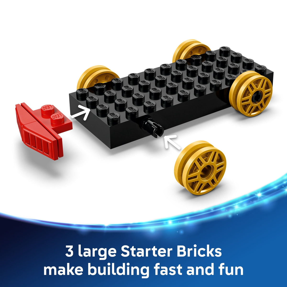 ليجو 43264 ديزني سيارة السباق وقطار الاحتفال مكعبات التركيب LEGO