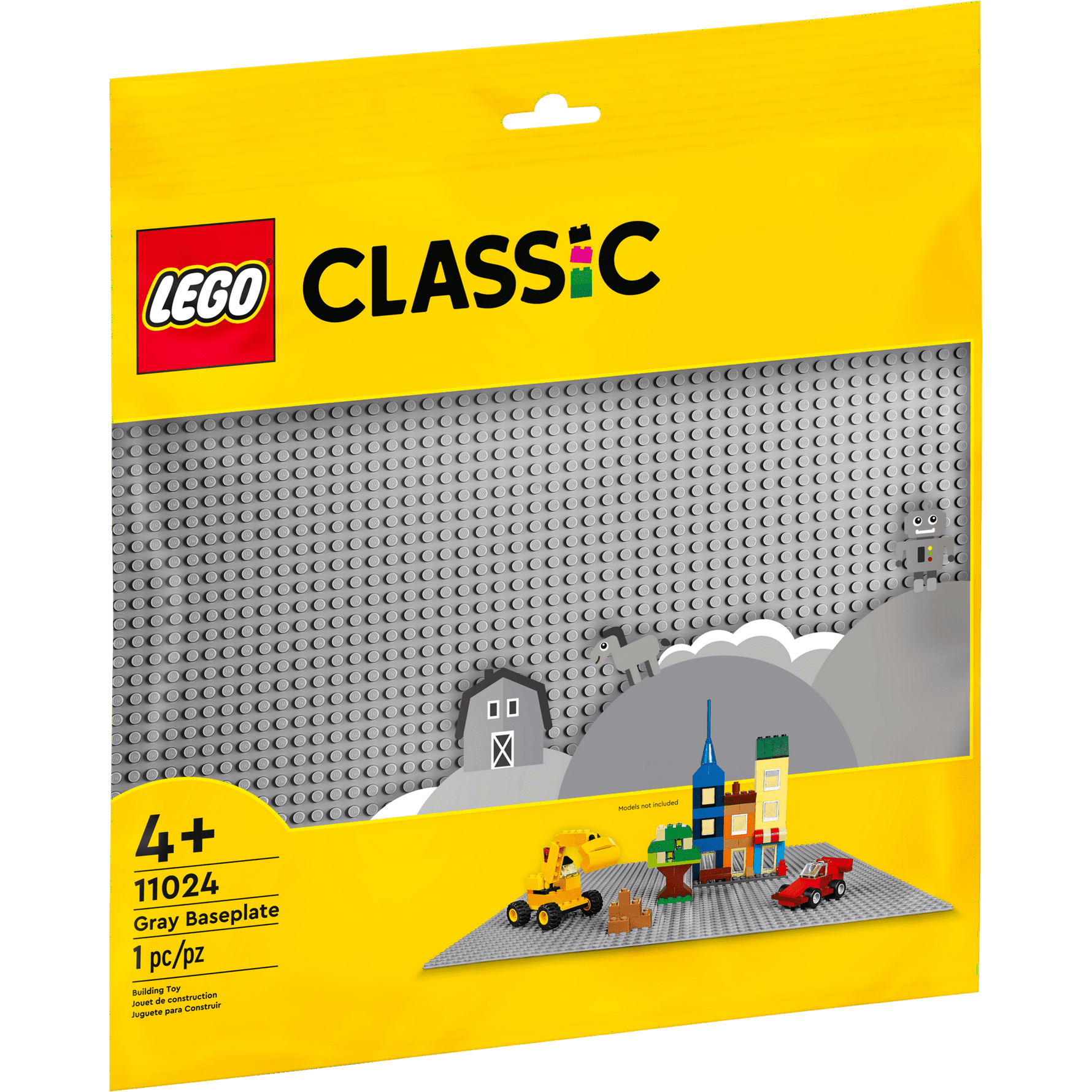 ليجو 11024 كلاسيك لوح الأساس الرمادي مكعبات التركيب LEGO