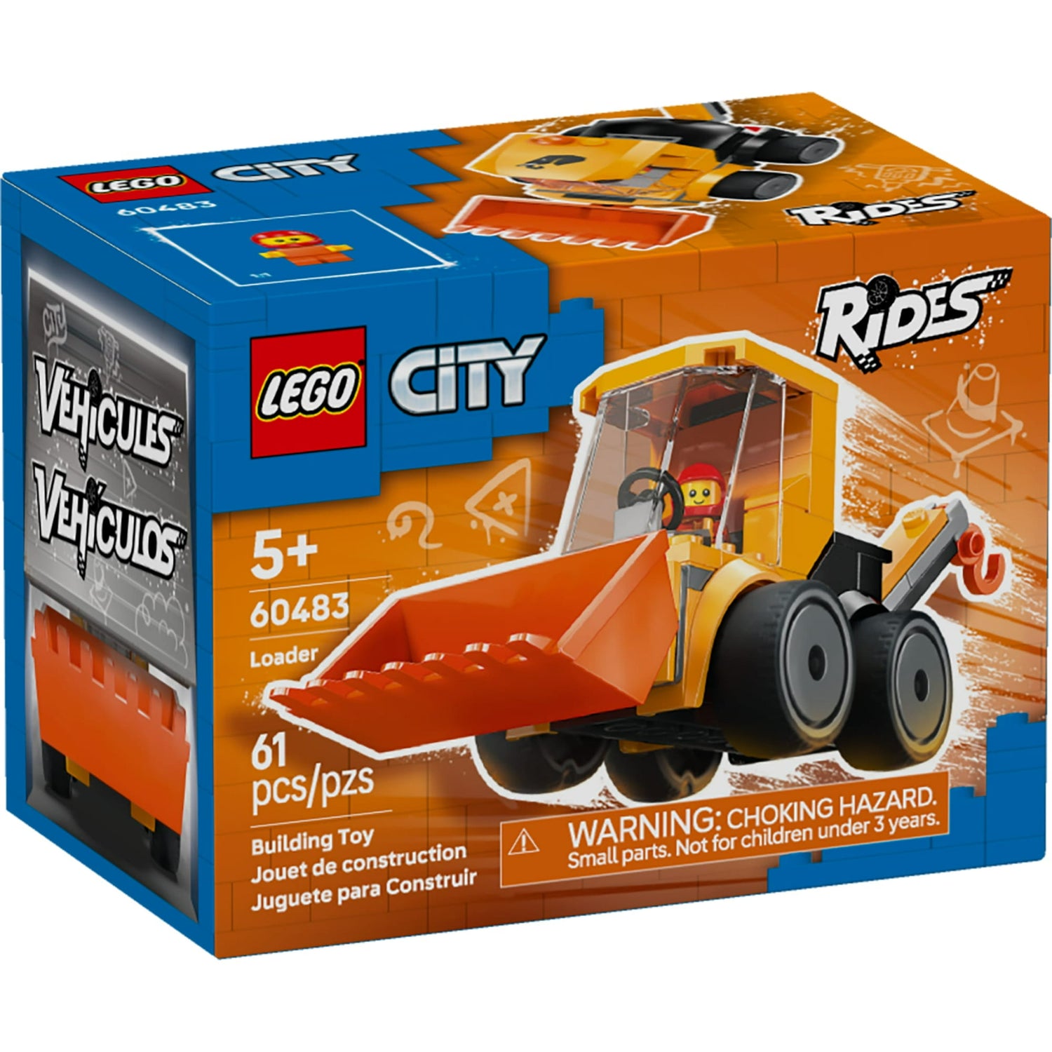 ليجو 60483 سيتي جرافة البناء مكعبات المغناطيس LEGO