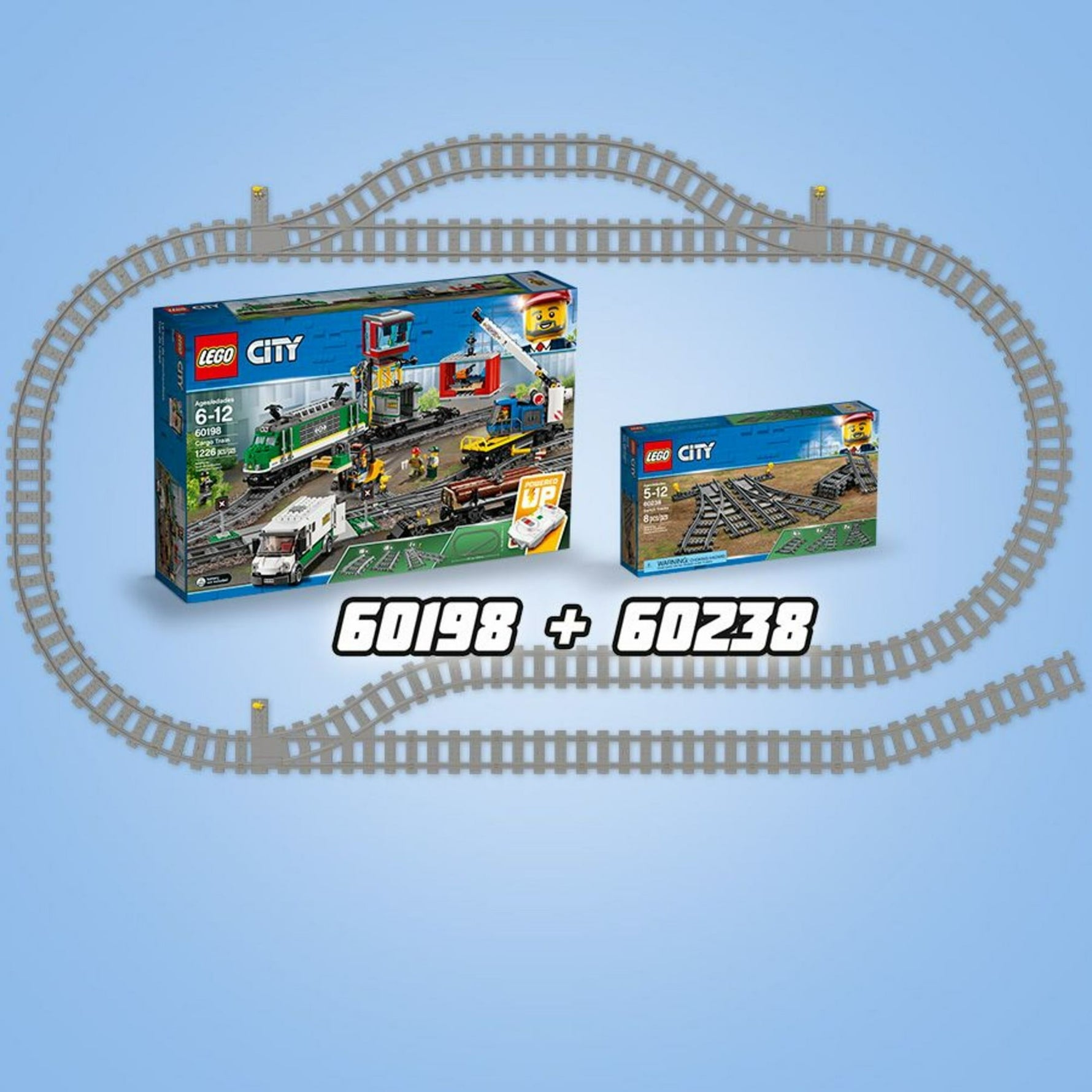ليجو 60238 سيتي مسارات تحويل المدينة مكعبات التركيب LEGO