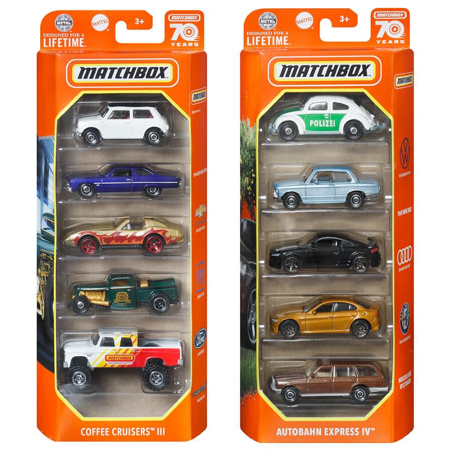 ماتش بوكس مجموعة سيارات 5 قطع اشكال متنوعة المركبات المتنوعه Matchbox