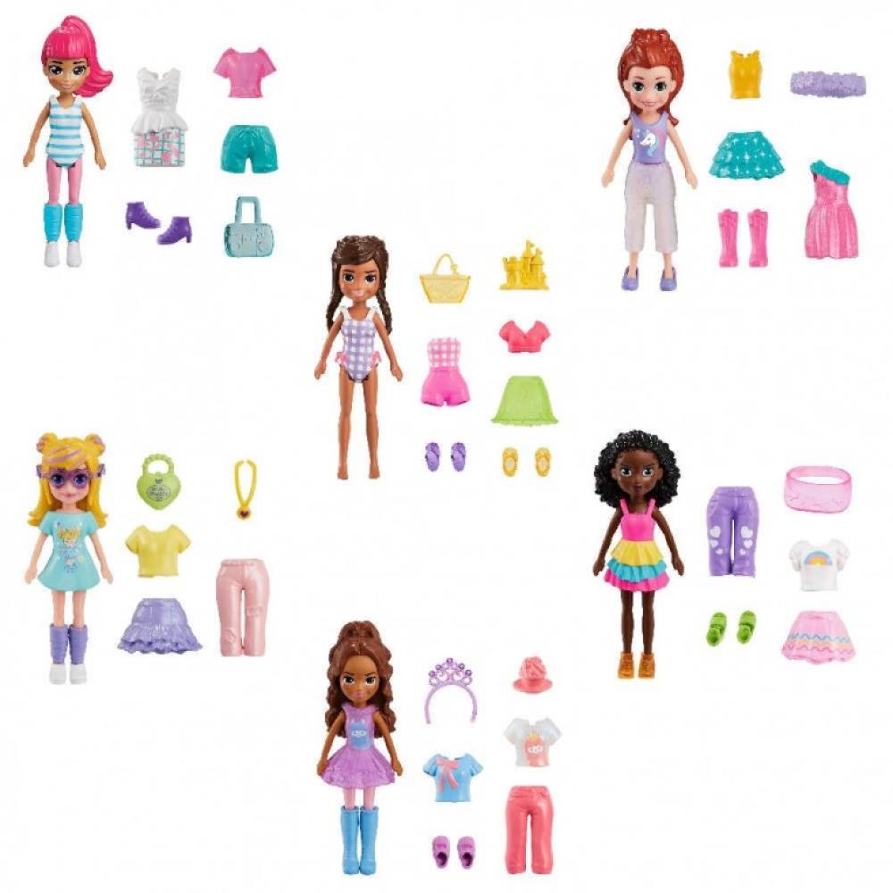 بولي بوكيت دمية إمبلس مع إكسسوارات الموضة اشكال متنوعه دمية مع اكسسوارات Polly Pocket