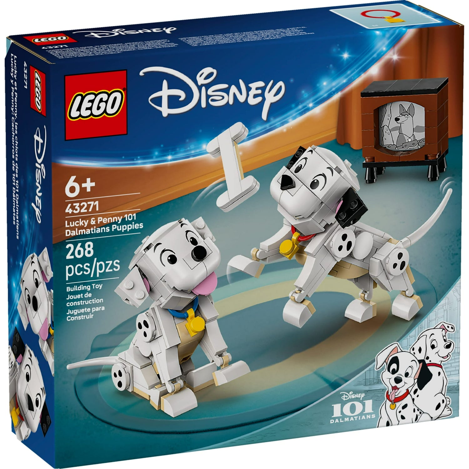 ليجو 43271 ديزني لاكي بيني جرو مرقش مكعبات التركيب LEGO