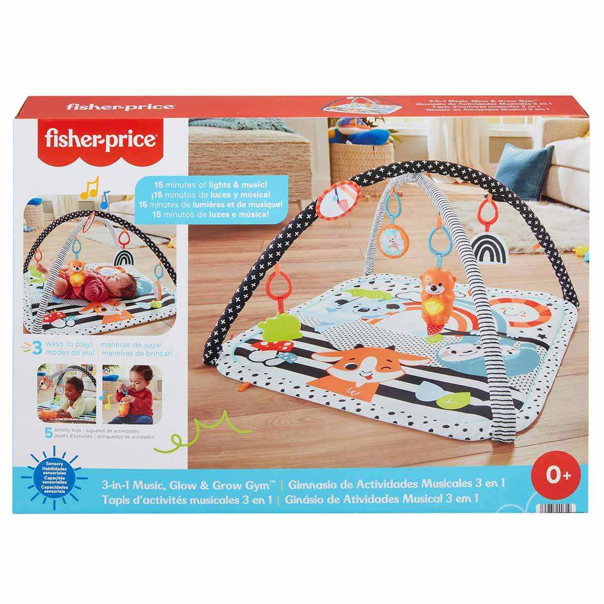 فيشر برايس بساط لعب للاطفال 3 في 1 بساط للمواليد Fisher-Price
