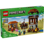 ليجو 21278 ماين كرافت الموقع الأمامي للناهب والوحش القروي مكعبات التركيب LEGO