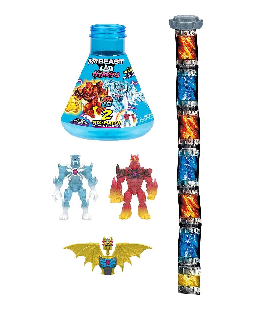 مستر بيست لاب مجسم هجين النار والجليد مجسمات الحيوانات MrBeast Lab