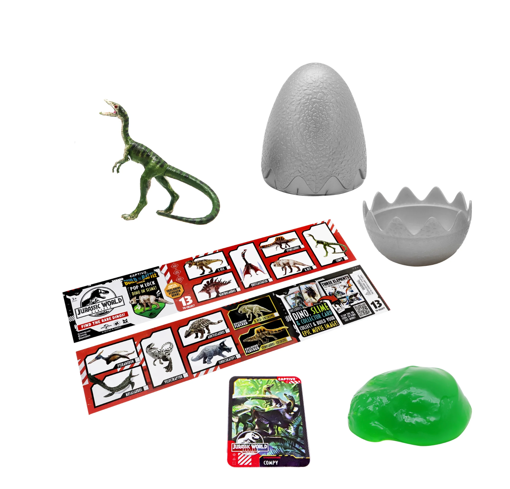 جوراسيك وورلد بيضة كابتيفز ريبيرث مجسمات الحيوانات Jurassic World