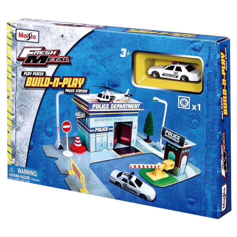 مايستو لعبة مركز الشرطة مركبات مع مسار Maisto