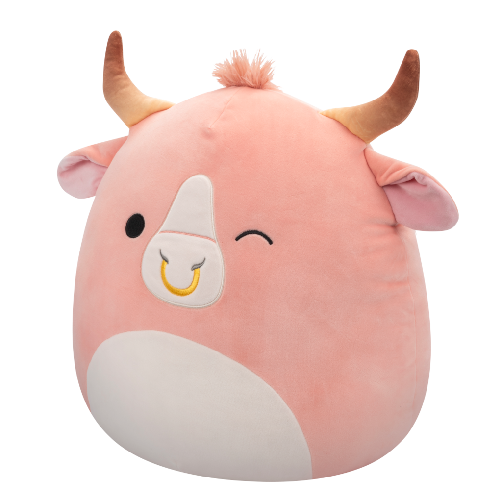 سكويش مالوز دمية قطنية الثور الخوخي 40سم الالعاب القطنية Squishmallows