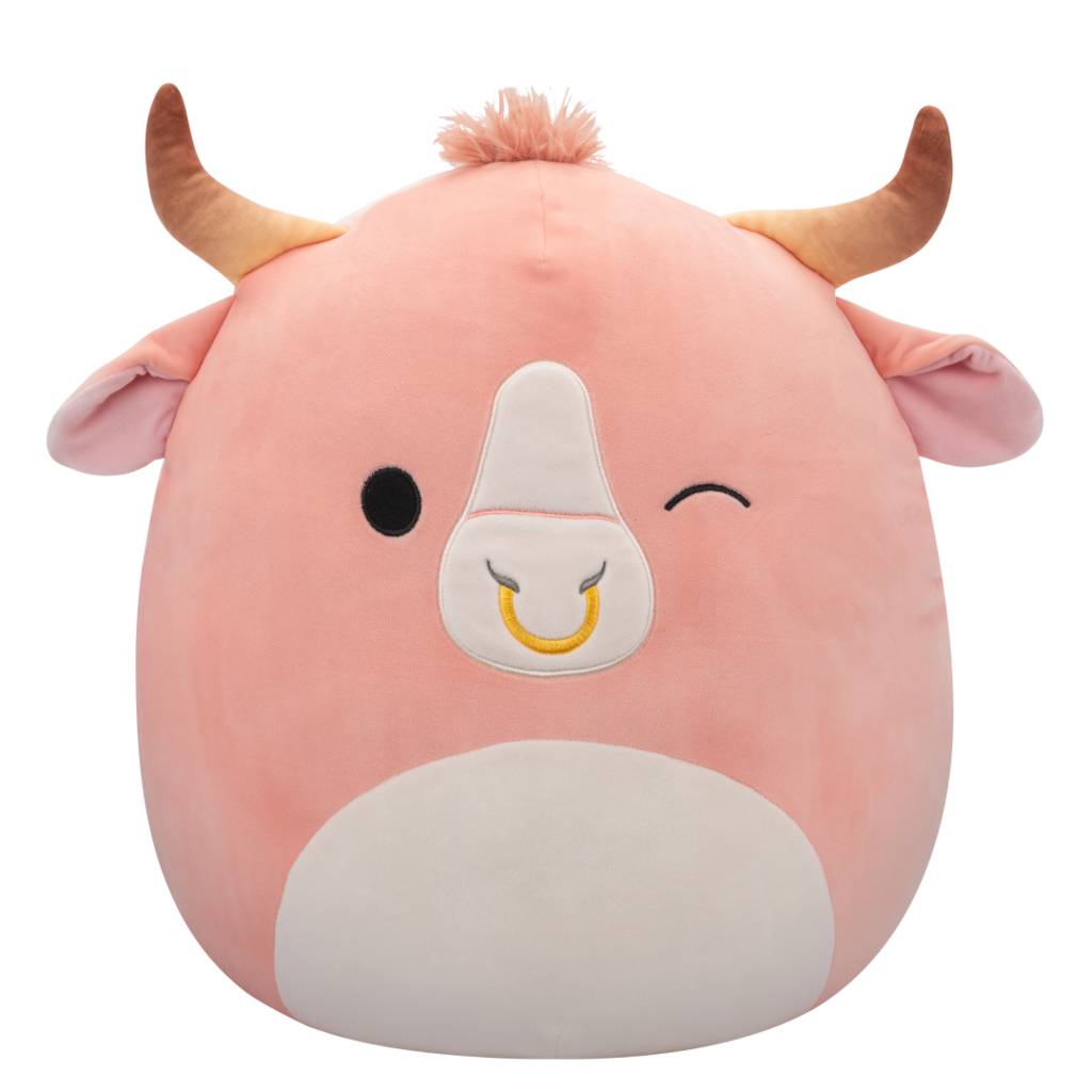 سكويش مالوز دمية قطنية الثور الخوخي 40سم الالعاب القطنية Squishmallows