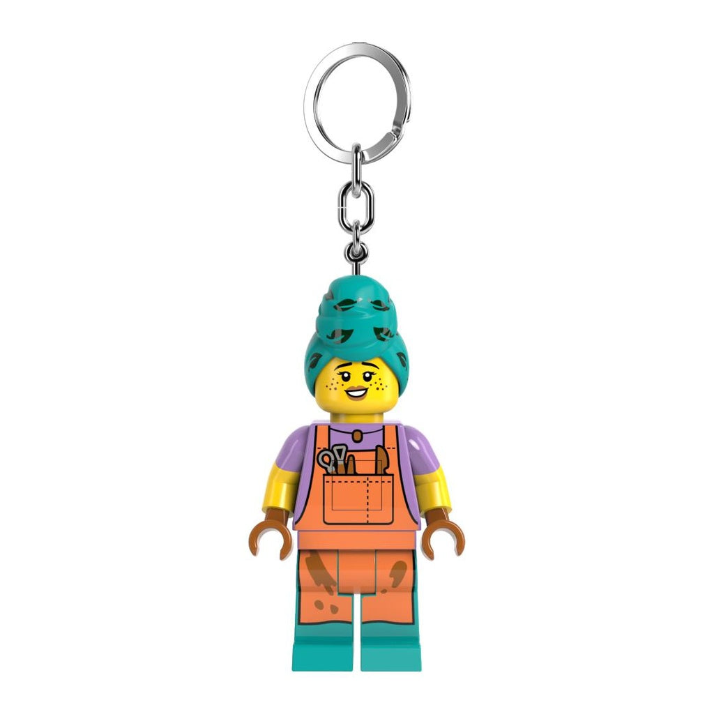ليجو سلسلة مفاتيح مجسم فتاة السيراميك مكعبات التركيب LEGO