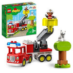 ليجو مكعبات بناء شاحنة الإطفاء مكعبات التركيب LEGO