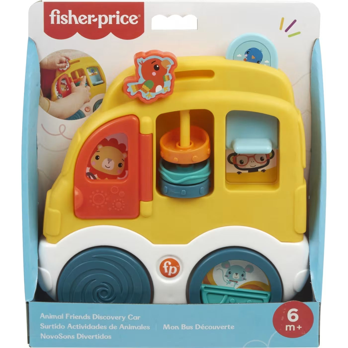 فيشر برايس سيارة اكتشاف أصدقاء الحيوانات مواليد تفاعلي Fisher-Price